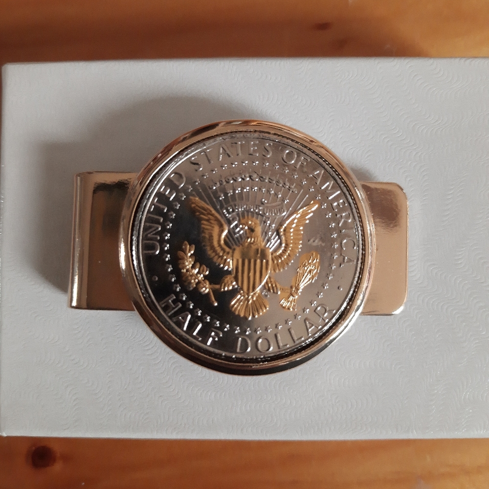 Collectors "JFK" U.S. Half Dollar Money Clip NWT